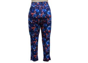 China Reactive Print Flowers Ladies Casual Pants Womens Summer Trousers For Travel factory