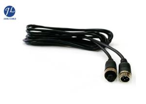 China Aviation Connector 4 Pin Din Waterproof CCTV Cable Length 1M , 3M , 5M factory