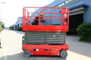 China Hydraulic Aerial Self Propelled Scissor Lift 8m Full Electric Dc Battery factory