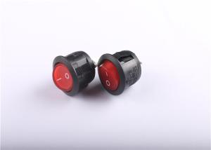 China 13A125V 10A250V Round Rocker Switch With Led Light , Waterproof 3 Way Rocker Switch factory