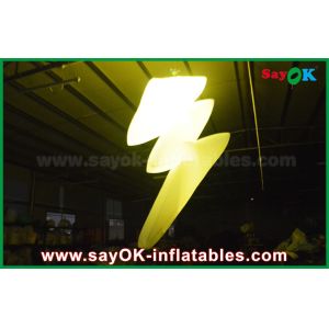 Nylon Cloth Hang Inflatable Lighting Decoration With LED Light Color Change