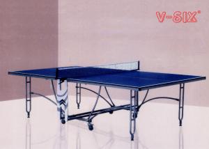 China New Design Double Foldable Table Tennis Table More Stable For Indoor Recreation factory