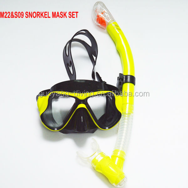 Silicon Mouthpiece Aqua Youth Mask And Snorkel Set Dry Top System Silver