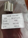 Custom N38 Grade Neodymium Magnets Round Ring Disc Rectangle Shape For Furniture
