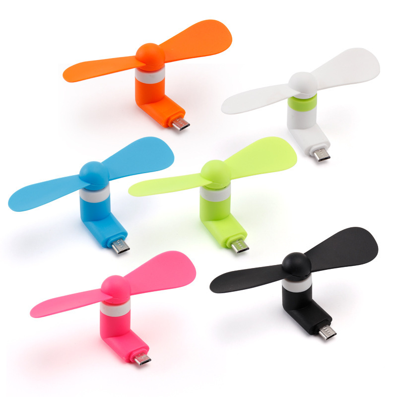 NO App-Controlled Mini USB Fan for iPhone and Android Phones Universal Compatibility