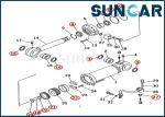 707-98-55500 Boom Repair Seal Kit 7079855500 Komatsu PC70-7 PC70-7E Cylinder