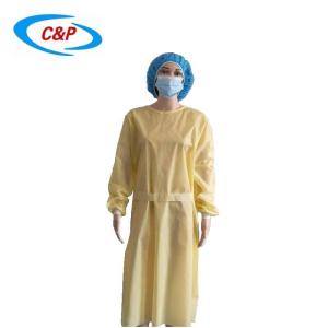 China bulkbuy Medical Protective Equipment Level 2 Isolation Gown PP PE With Knitted Cuff factory