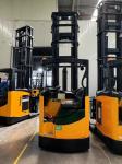 Snsc 1500kg 2000kg Electric Reach Truck Forklift Double Scissor Reachtruck