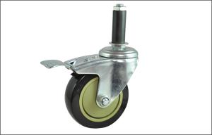 China PVC / PU / PP replacement Swivel Caster Wheels for Pipe Rack Trolley factory