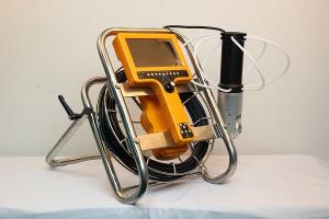 China 20m Push Rod Drain Sewer Snake Chimney Inspection Camera factory