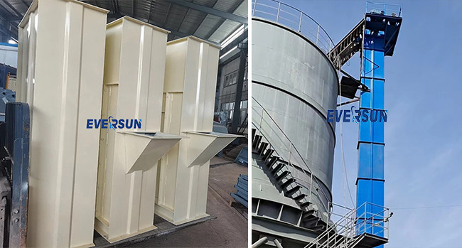 Carbon Steel Vertical Elevator Chain Bucket Elevator For Food Packaging Materials
