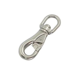 China Stainless Steel Bull Eye Swivel Single Snap Hook Marine Grade factory