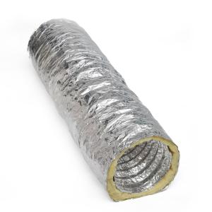 China Aluminum Foil And Fiberglass Insulation insulated ducting For AC Insulated Duct Systems factory