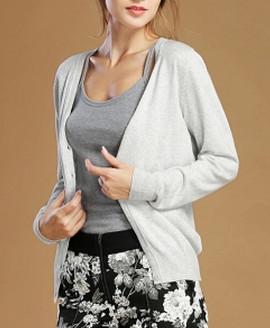 China Knit female cardigan long sleeve in the spring and autumn v-neck factory