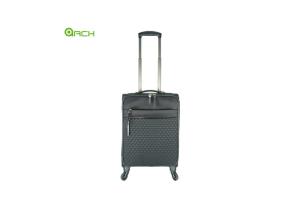 China Microfibre Suitcase Soft Sided Luggage with Spinner Wheels factory
