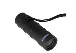 China Black Outdoor 10x25 Pocket Monocular Telescope Lightweight For Camping / Hiking factory