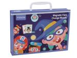 ECO Toddler Wooden Educational Toys Magnetic Funny Face Puzzle Jigsaw For 2