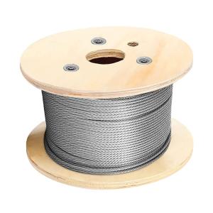 China GB AiSi 0.45mm-1mm 316 1x19 Wire Rope Heavy Duty Abrasion Resistant 300 Series factory