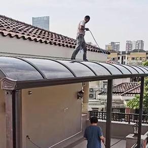 China Aluminum Awning Canopy Home Balcony Aluminum Alloy Endurance Board Parking Shed factory