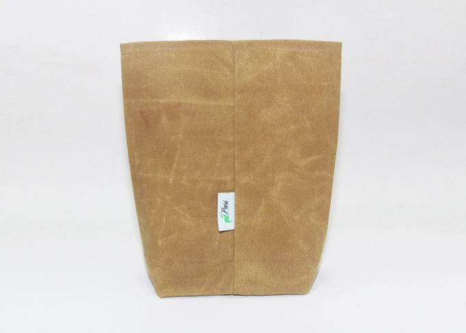Eco Friendly 10oz 12oz 16oz Washable Waxed Canvas Insulated Reusable Lunch Bag