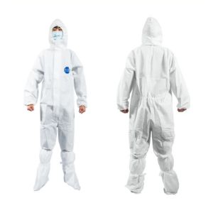 China Non Sterile Disposable Medical Coverall Without Tape PP + PE Material factory