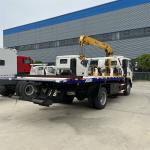 Howo Euro 3 Flatbed Wrecker Truck 4 Tons Flatbed Tilt Truck 116hp Rated Power