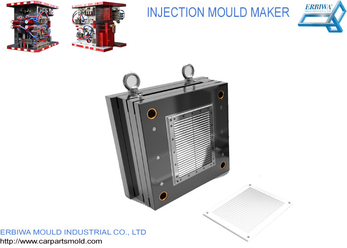 Custom Car Interior Parts Injection Mold For White Plastic Lattice