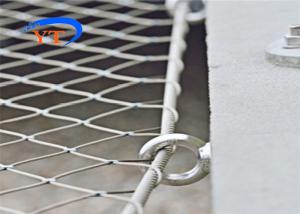 China Aisi 304 316 Ferrule Stainless Steel Rope Mesh Netting Safety Nets For Bridge factory