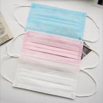 Multiple Color Disposable Non Woven Face Mask Size 17 * 9.7cm Anti Dust