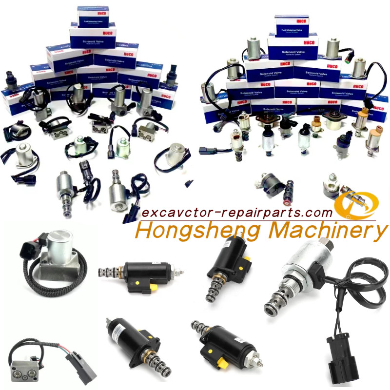 PC200-5 Excavator Solenoid Valve 20Y-60-11711 20Y-60-11712 20Y-60-11713