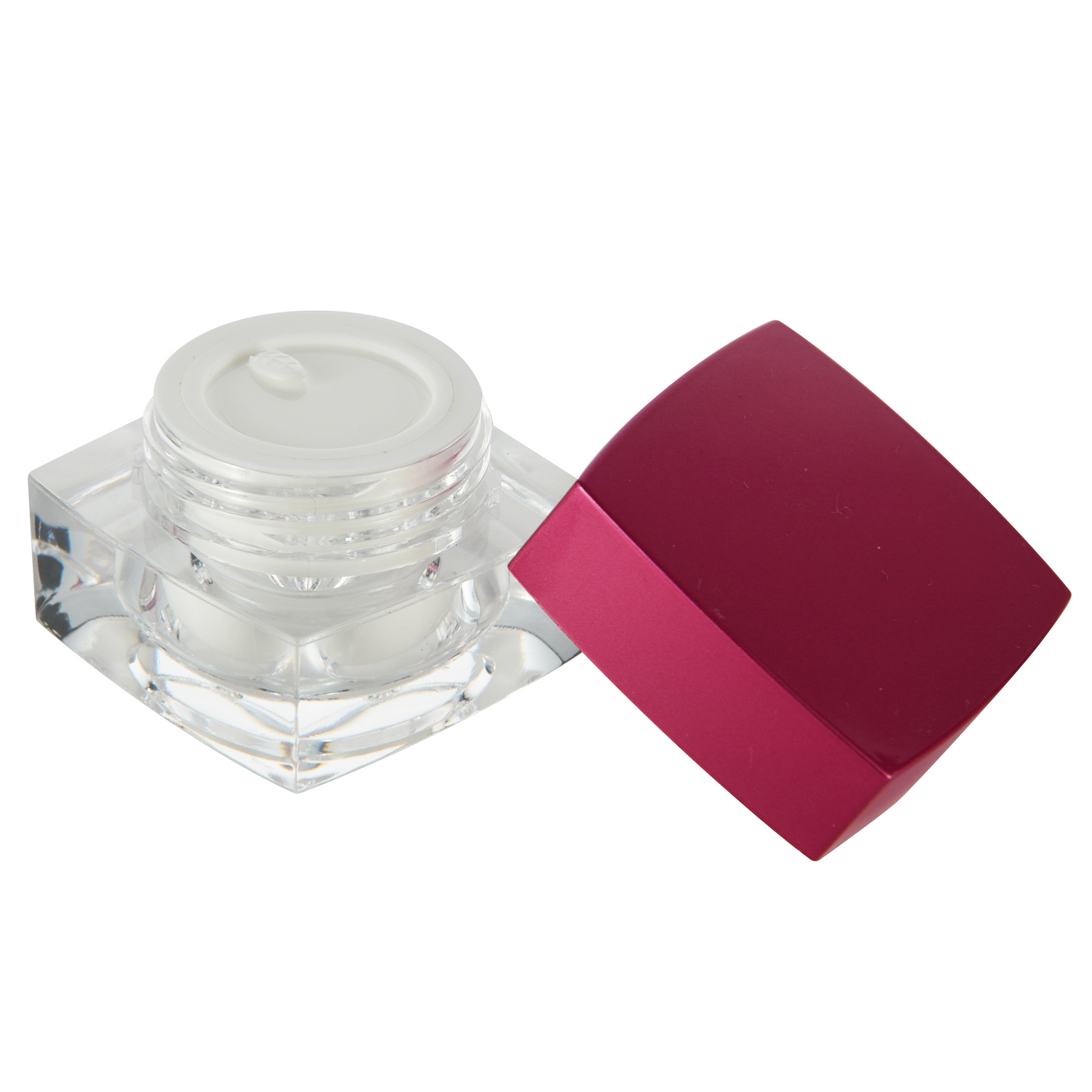 Screen Printing 5g Empty Cosmetic Packaging Jar in Square Shape for Cosmetic Industry