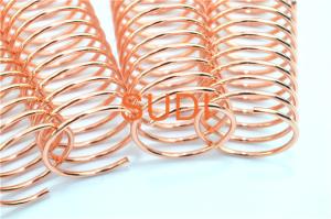 China 2mm Metal Spiral Binding Coils For Books Electroplated Single Binding factory