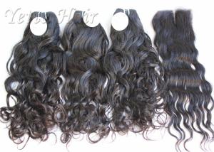 China Double Layer Lustrous 100% Brazilian Virgin Hair Weave With Natural Color factory