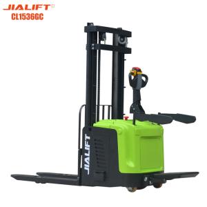 China Double Lifting 3630mm Lifting Height Electric Reach Stacker Pallet Stacker 1500kg factory