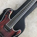 Flame Maple Top 7 Strings Electric Guitar,Abalone binding,Ebony fingerboard Neck