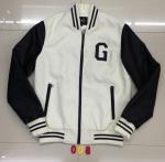 008 Men's pu fashion baseball jacket coat stock