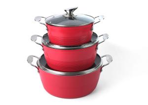 China Kitchen Cooking Aluminum Alloy 3003 LFGB Non Stick Soup Pot factory