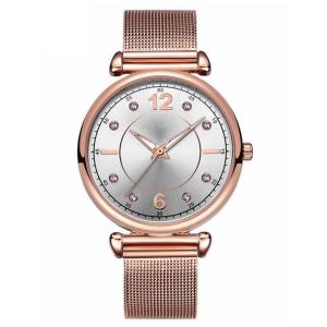 China Ladies Mesh Belt Diamond Luminous Watch Waterproof Metal 226mm Perimeter 3ATM factory