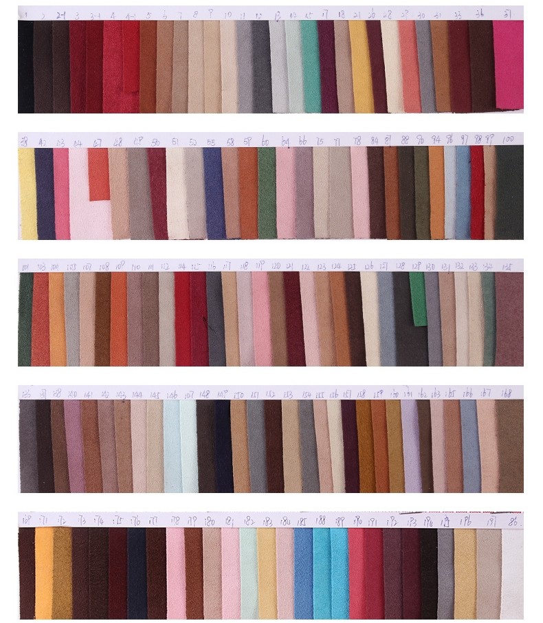 0.6mm Suede Microfiber Leather For Shoe Double Sided Velvet Anti Fouling