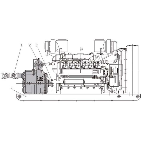 Speed Regulating Type Hydraulic Coupling Reverse Gear Box Yotfj750/875