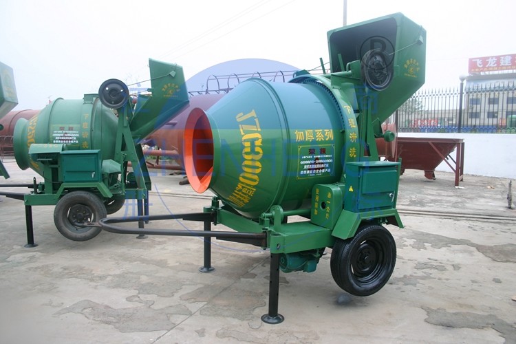 No Slip JZC350 Electric Concrete Mixer Machine Low Energy Consumption 5.5kw Motor Power