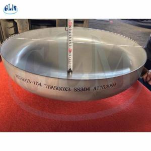 China SS304 THA Torispherical Head Dish End 500mm Diameter 3mm Thickness factory