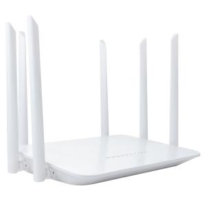 China 1200mbps WiFi LTE Router 6 Antenna Outdoor Router With Sim Card factory