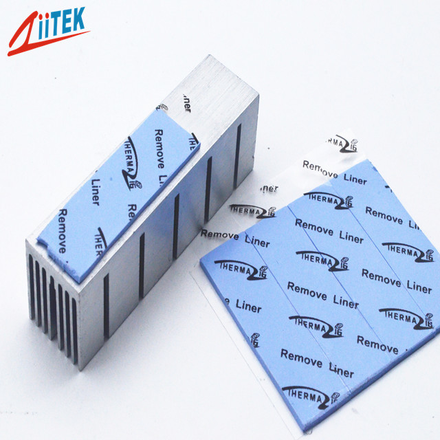 China 2.0mmt Blue Silicone Routers Cpu Thermal Pad High Conductivity factory