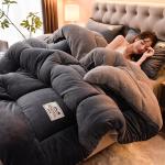 Customised Size Lamb Fleece Milk Velvet Quilt Thickened Super Warm Winter