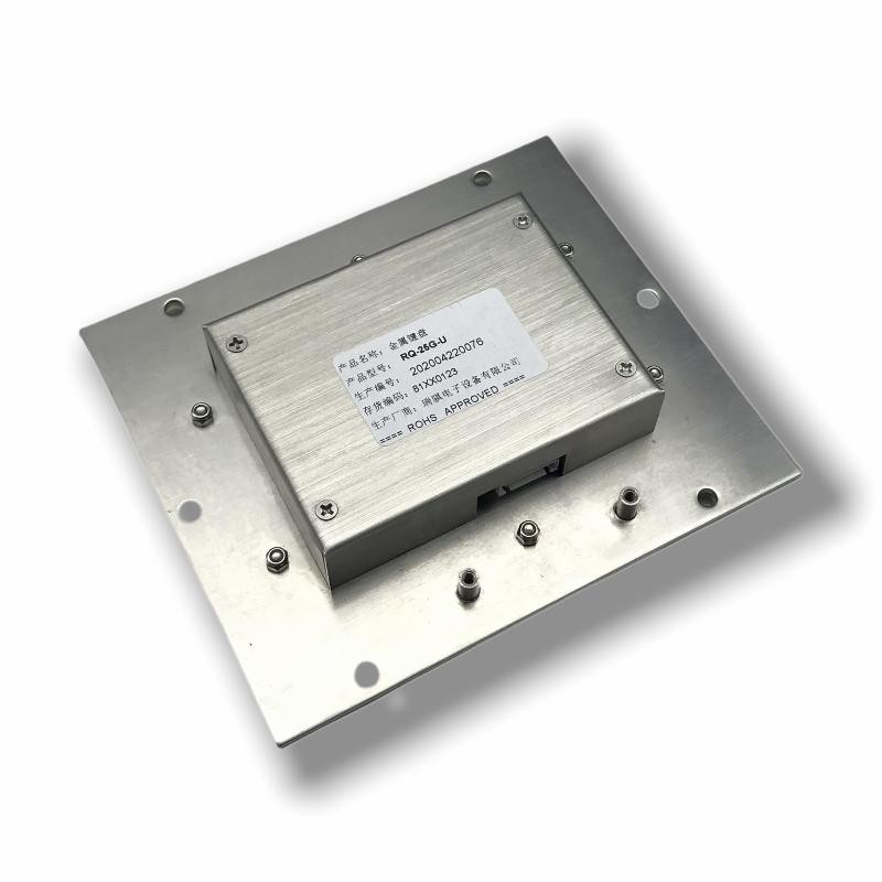 IP65 / IK07 Mini Stainless Steel KeyPad waterproof dustproof anti-vandalism 16 Keys Metal Industrial Numeric Keypad USB 232 485 Rear Panel Mounted -40