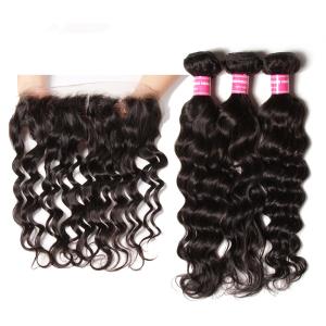 China Natural Wave Virgin Peruvian 100% Human Hair Unprocessed Bundles Frontal factory