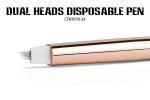 White No Scab Shading Blade Pen Single Use Dual Head Microblading Pens Plastic