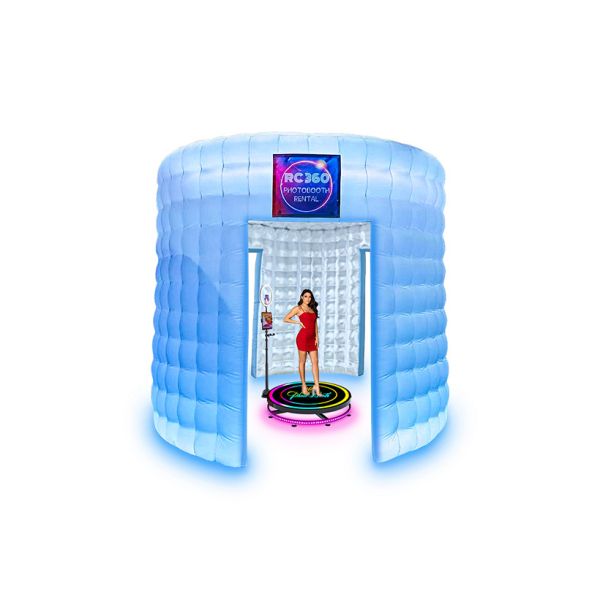 China Popular Photo Booth Enclosure Office White Inflatable Photo Booth Business factory