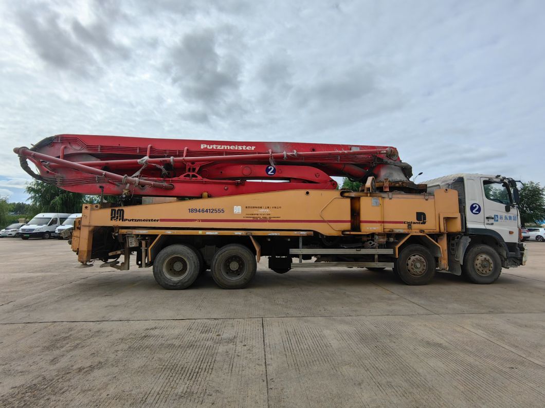 Construction Machine 2011 Putzmeister 49m Concrete Pump Truck Pump Concrete Mixer for Sale at Very Good Price
